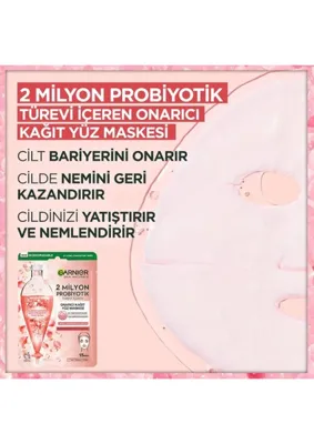 Str Store 2 Milyon Probiyotik Türevi Içeren Onarıcı Kağıt Yüz Maskesi