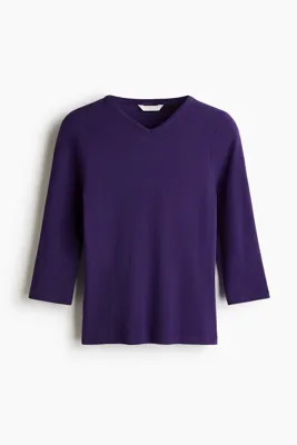 H&M V Yakalı ve Pamuklu Üst