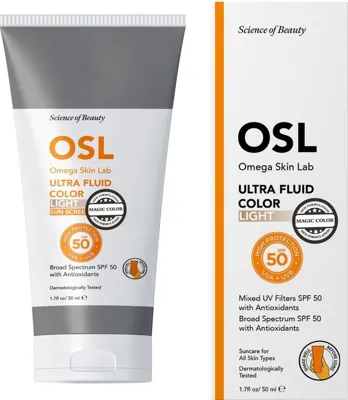 Osl - Omega Skin Lab Osl Omega Skin Lab Ultra Fluid Spf 50 Magic Color 50 Ml Renkli Güneş Koruyucu
