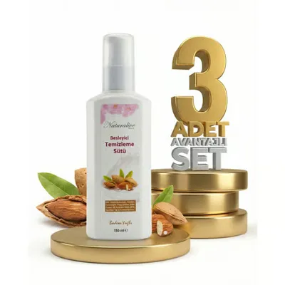 naturalive Besleyici Temizleme Sütü 3x150 Ml