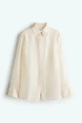 H&M Beli Belirgin Kesimli İnce Gömlek