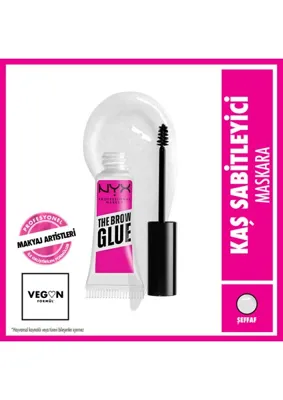NYX Professional Makeup Brow Glue Kaş Sabitleyici Maskara Şeffaf