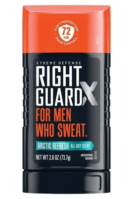 Right Guard Xtreme Defense Arctic Refresh Antiperspirant Stick Deodorant 73.7GR