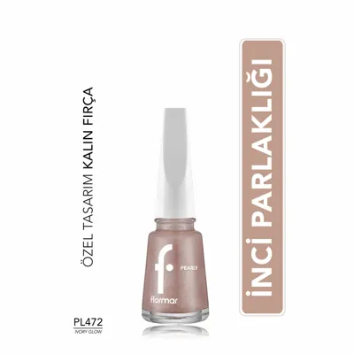 Flormar Oje Parlak Bitişli Sedefli - Pearly - 472 Ivory Glow