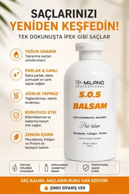 TRN MİLANO SOS SAÇ ACİL SAÇ BAKIM KREMİ