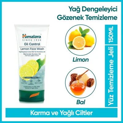 Himalaya Yüz Temizleyici Jel Limon Özlü 150 ml