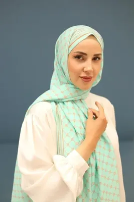 Silk Home Olinda Şal - 49005 - 14 Turkuaz Yeşili Turuncu