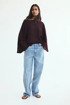 H&M Yarasa Kollu Krinkle Üst