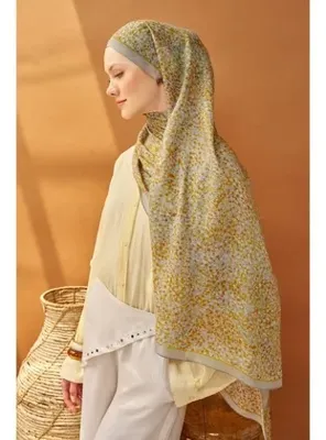 Silk Home Riva Şal Tencel Secret Garden Sarı