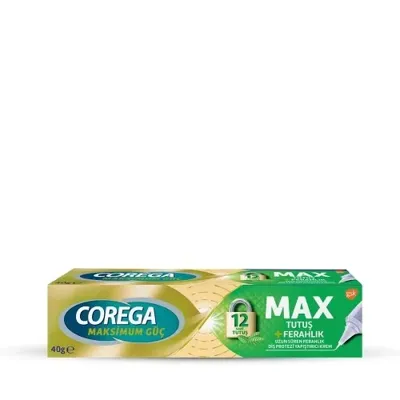 Corega Maksimum Güç Kontrol + Tutuş Diş Protezi Yapıştırıcı Krem 40 gr