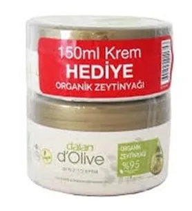 Dalan D'Olive Dalan Dolive Organik Zeytinyağı Özlü Kavanoz Krem 250+150 Ml