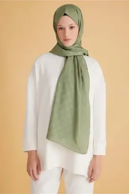 Belli Fresh Monogram Şal 3 Soft Yeşil 112