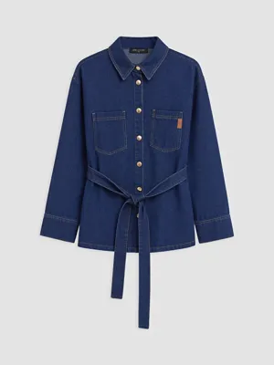 LCW Comfort Oversize Kadın Jean Gömlek Tunik