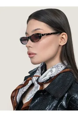 Eyemood Unisex Oval Güneş Gözlüğü Siyah Çerçeve Füme Cam UV Korumalı Luka C7