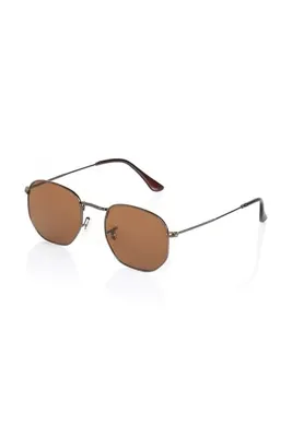 CLAES Hexagonal Brown Unisex Güneş Gözlüğü