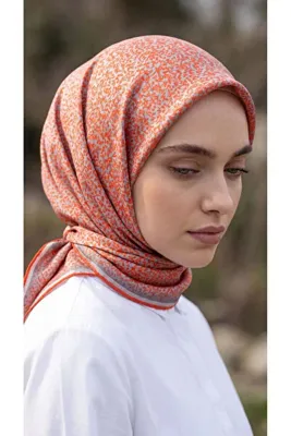Levidor Kristal Eşarp Filiz Desen Nar Çiçeği