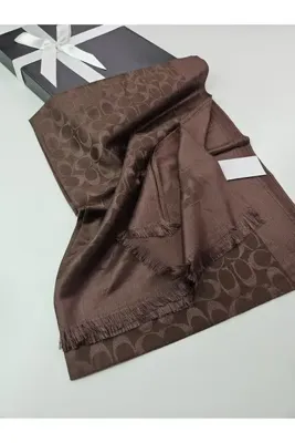 tomrisboutique Şal Soft Kaşmir İpek 4 Mevsim Çift Taraflı C Desen 70 x 200 cm