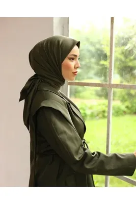 Silk Home Düz Twill Eşarp - Haki