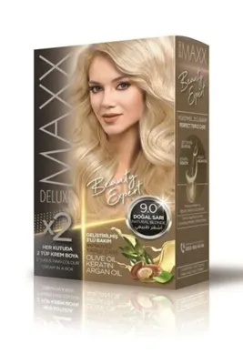 Maxx Deluxe Golden Beauty 24k 9.0 Buğday Sarısı Altın İçerikli Saç Boyası