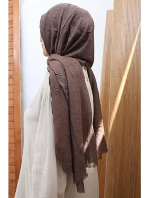 ALLDAY Acı Kahve Bambu Kraş Şal