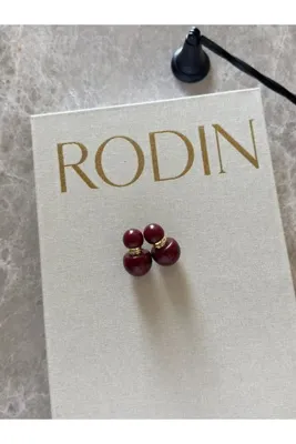 kems jewels Marka Model Bordo Çelik Küpe