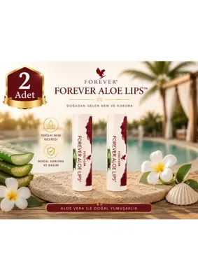 Forever Aloe Lips Aloe Vera ve Jojoba Yağı İçeren Dudak Koruyucu 2 x 4,25 g