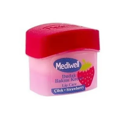 Mediwell Dudak Bakım Kremi 5 ml - Çilekli