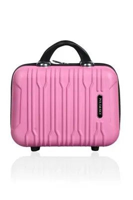 polo sky Polo&Sky Mars Model Pembe Renk Abs Makyaj Çantası El Valizi