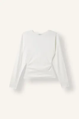 DeFacto %100 Pamuk Dikiş Detaylı Slim Fit Uzun Kollu Basic Tişört