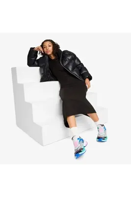 Puma Shiny Puffer Waterproof Kadın Siyah Mont
