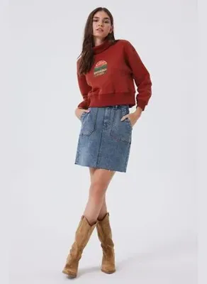 Lee Cooper Mavi Kadın Straight Etek 241 LCF 126003 RITA 1 CAUSA BLUE
