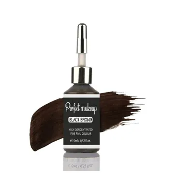 Perfect Makeup Kalıcı Makyaj Boyası - Black Brown (siyah Kahverengi) 15ml