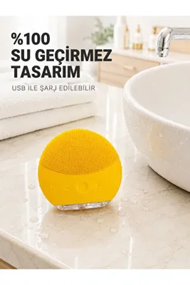Clevora Titreşimli Silikon Yüz Temizleme Cihazı Ayarlanabilir Yoğunluk Su Geçirmez