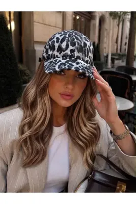 Venus Design Leopar Kep Şapka