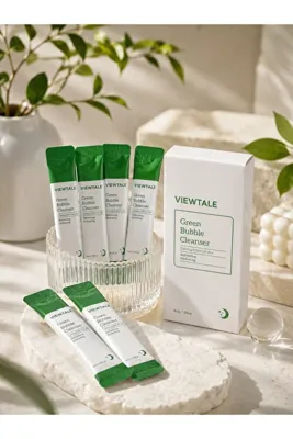 Genel Markalar Viewtale Green Bubble Cleanser Cilt Temizleme Jeli 20 x 4 ml (20 Tek Kullanımlık Paket)