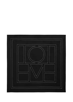 Toteme Siyah Monogram Kadın İpek Fular