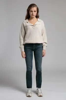 Lee Cooper Susie Normal Bel Düz Kesim Düz Paça Easter Juniper Kadın Jean Pantolon