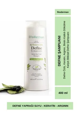 Fitoderman Defne Şampuanı | Defne Özlü, Keratin, Arginin, Biotin Katkılı Dökülme Karşıtı