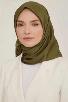 Armine Düz Twill Eşarp - Haki 767