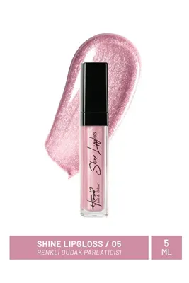 homm Shine Lipgloss Dudak Parlatıcısı 5 ml – Işıltılı Görünüm, Parlak Bitiş, Lip Gloss