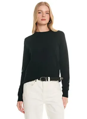 Ted Baker TBWRKW1009 Siyah Kadın Bisiklet Yaka Triko Kazak