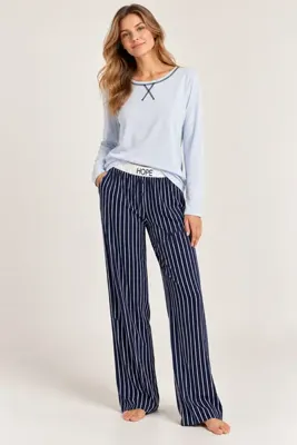 İPEKTENİM Lastiği Baskı Detaylı Pat Süs Düğmeli Couple Kadın Pijama Takımı
