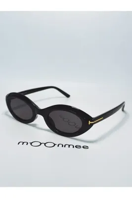 MOONMEE TOPEL Kadın / Kız Oval siyah / sarı Güneş Gözlüğü