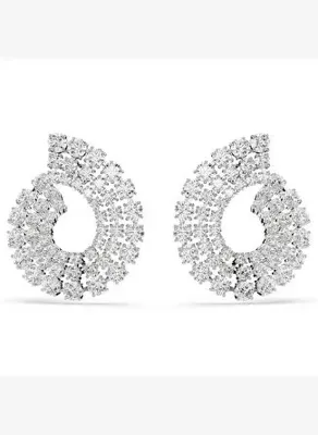Swarovski 5705834 Swarovski Küpe Matrıx:Pe Round Whıte/Rhs