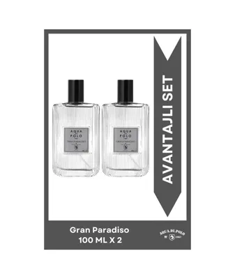 aqua di polo 1987 Gran Paradiso EDP 100 ml (x2) Erkek Parfüm Seti STCC011024
