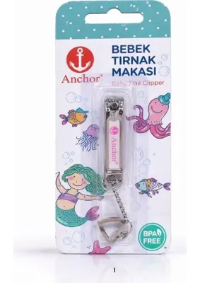 Anchor Bebek Tırnak Makası, Paslanmaz Çelik, Zincirli Tasarım, Bpa Free, Güvenli ve Nazik Kesim