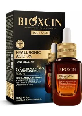 Esplendor Bioxcin Hyaluronic Acid Serum 3% – Yoğun Nemlendirici ve Dolgunlaştırıcı Yüz Serumu – Pantenol (B5), Lipozom Teknolojili – 30 ml
