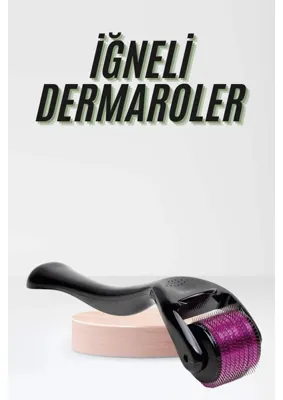 Renas Store Saç Çıkarma Tarağı Dermaroller 540 Iğneli Roller 1 mm Iğne Cilt Yüz Yenileme Bakım Seti