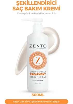 Zento Beauty Phılosophy Stylıng Effect Treatment Haır Cream P9 500 ml