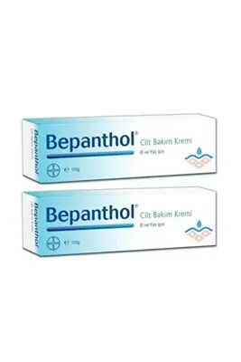 Bepanthol Cilt Bakım Kremi El Yüz İçin 100 gr 2 Adet